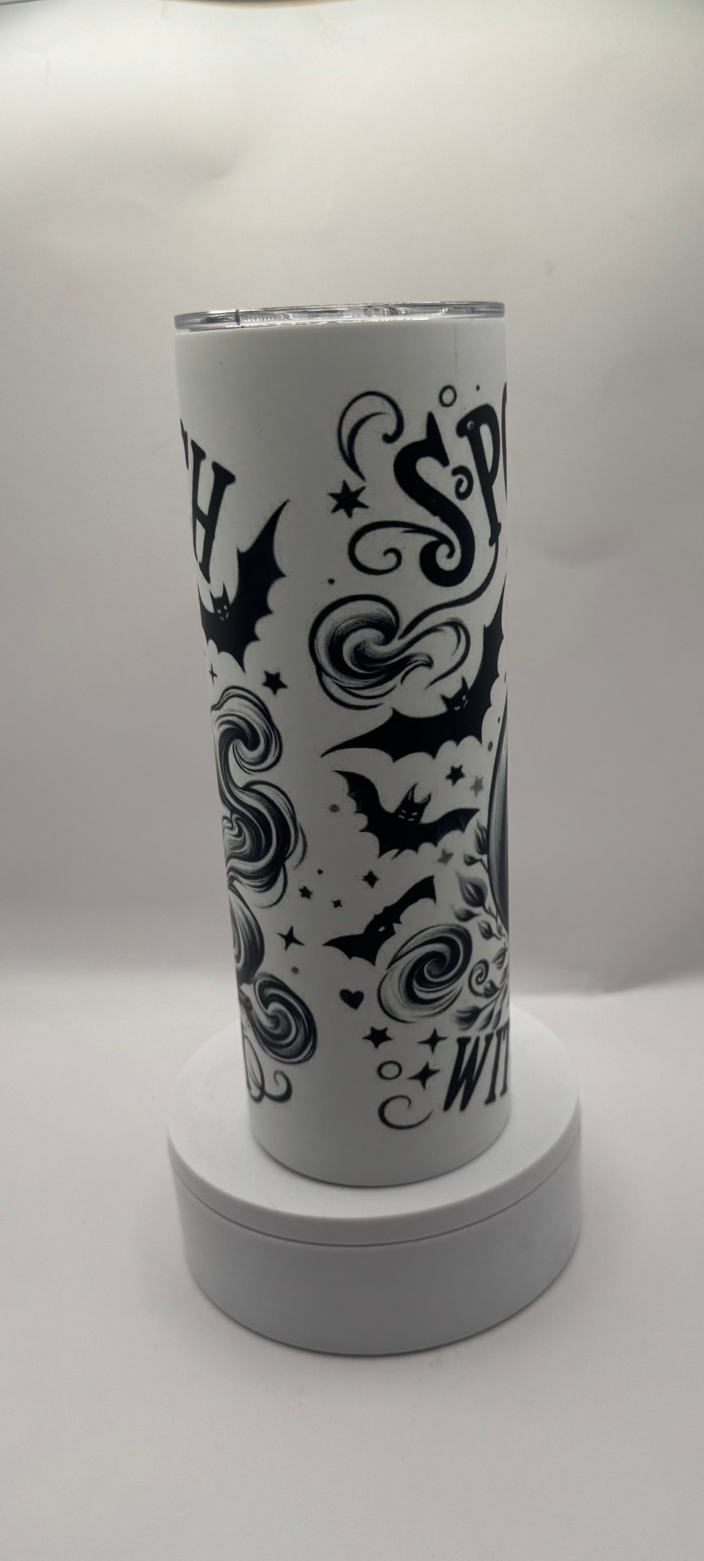 Glow in the Dark Spooky Witch Tumbler
