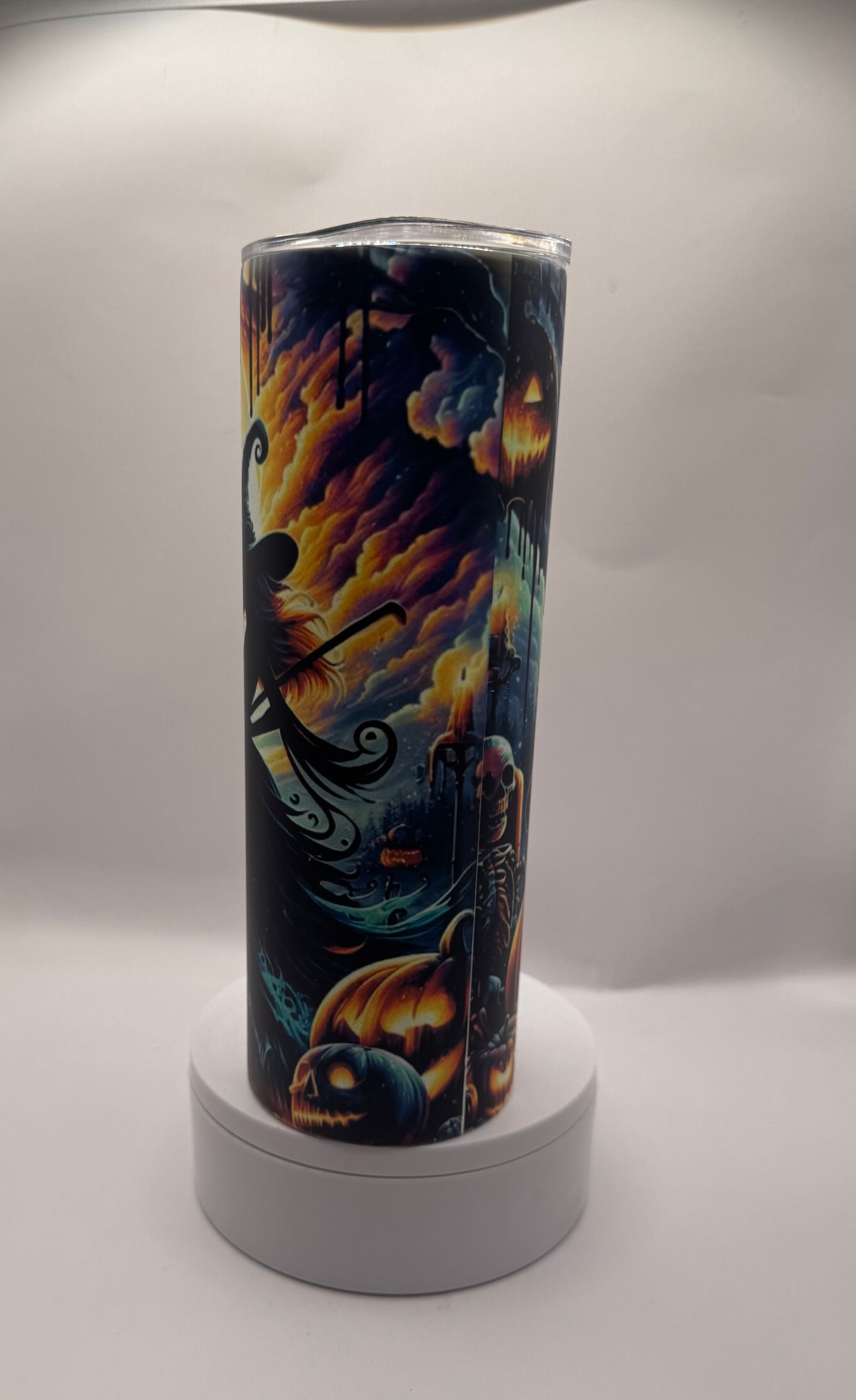Glow in the Dark Castle and Witch Tumbler