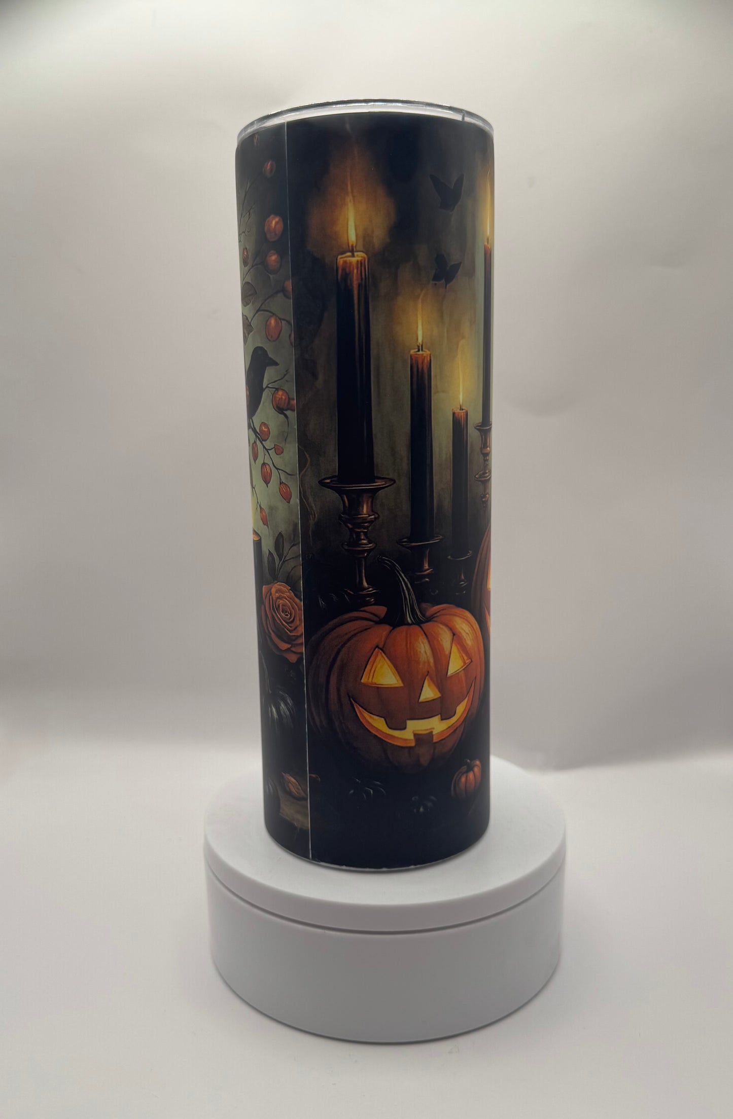 Glow in the Dark Rose & Crow Tumbler