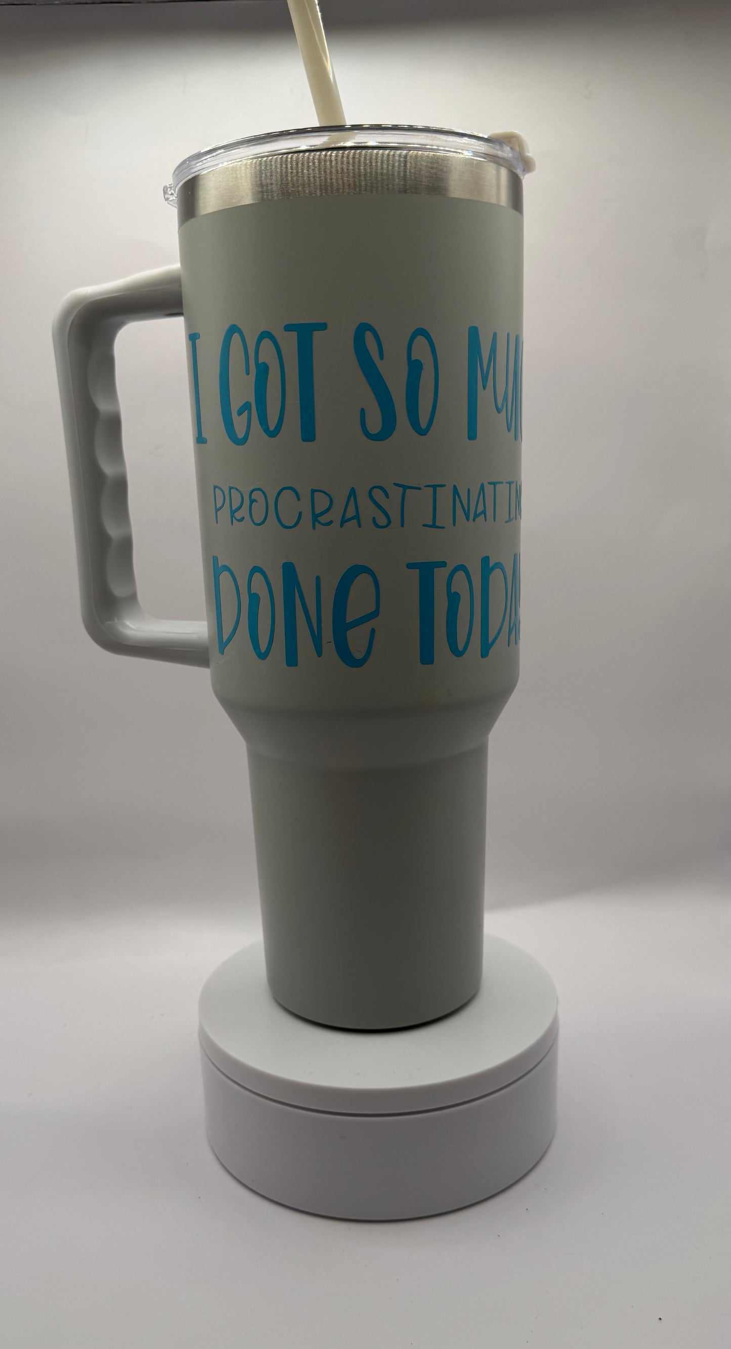 Procrastination tumbler