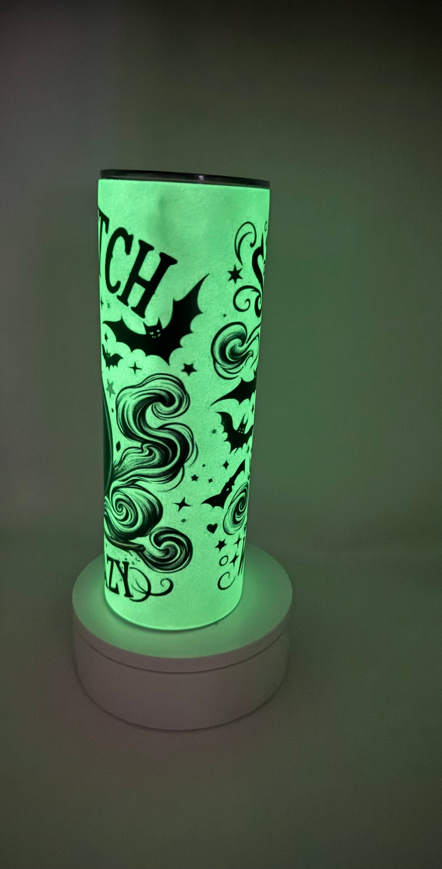 Glow in the Dark Spooky Witch Tumbler