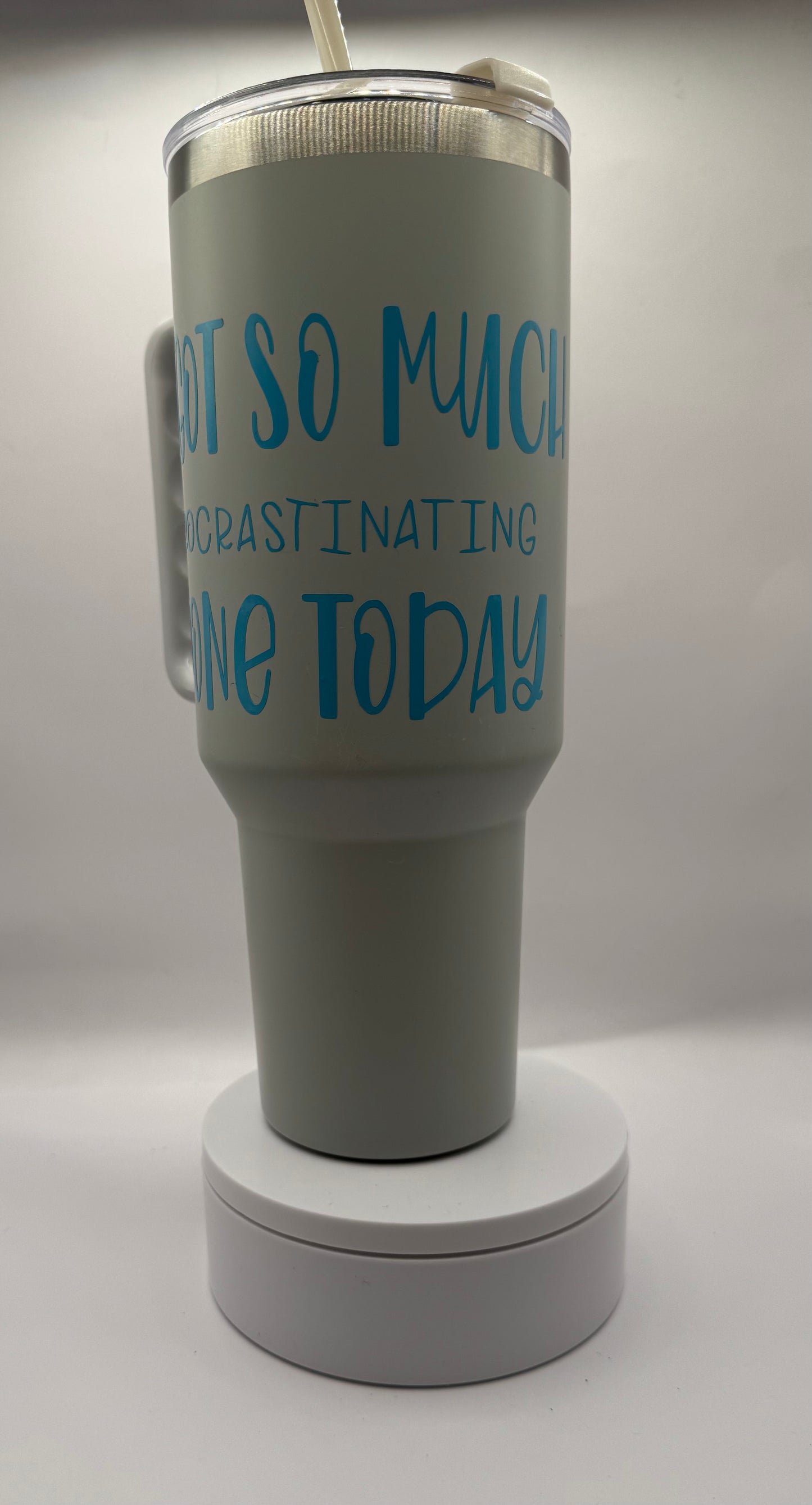 Procrastination tumbler