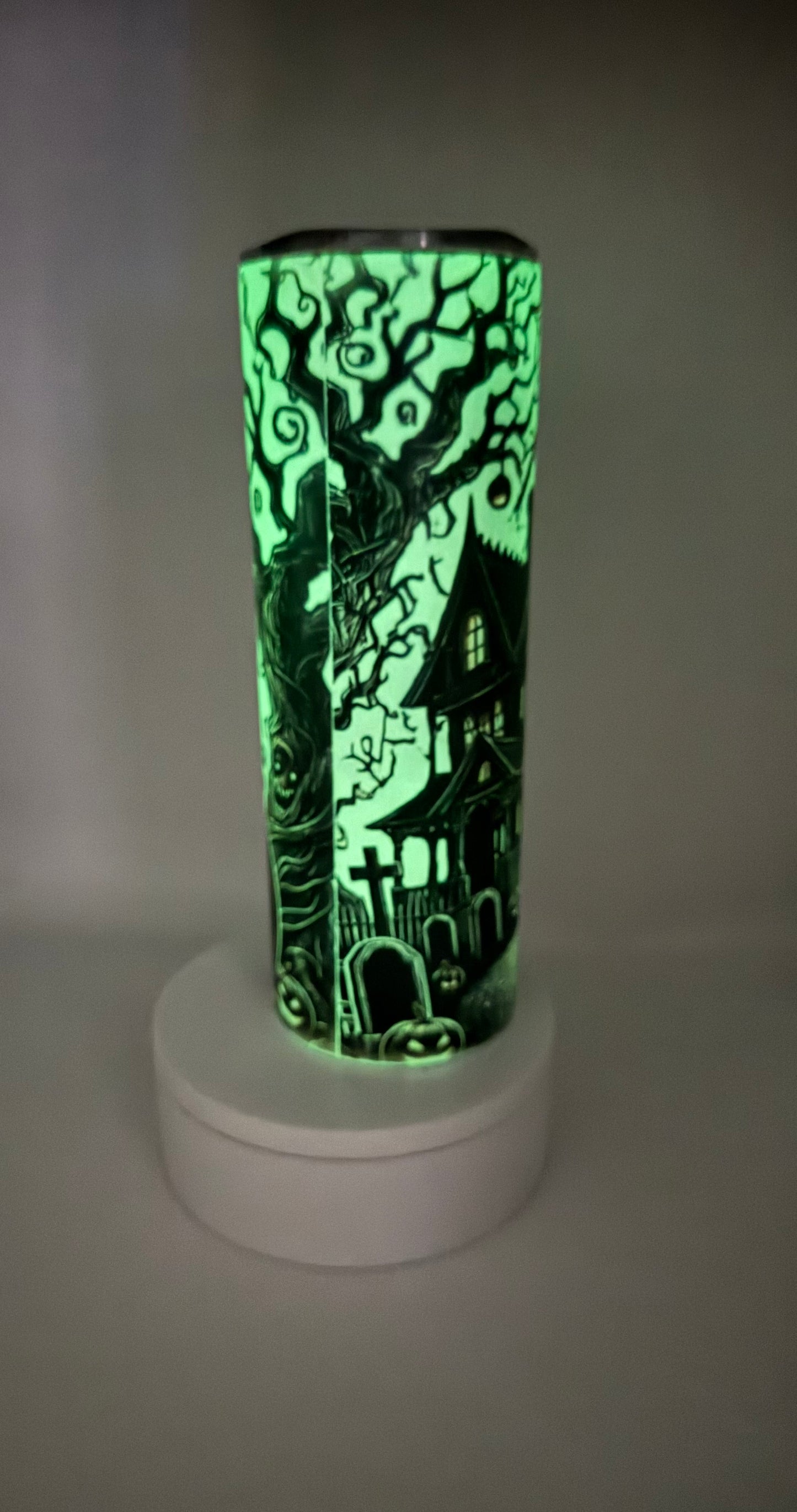 Glow in the Dark Haunted House Tumbler