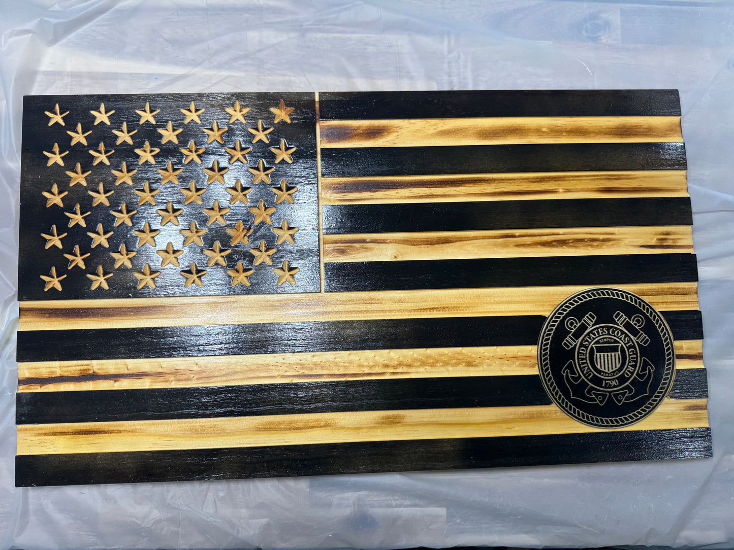 Wooden flag