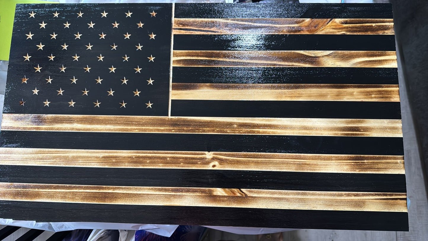 Wooden flag