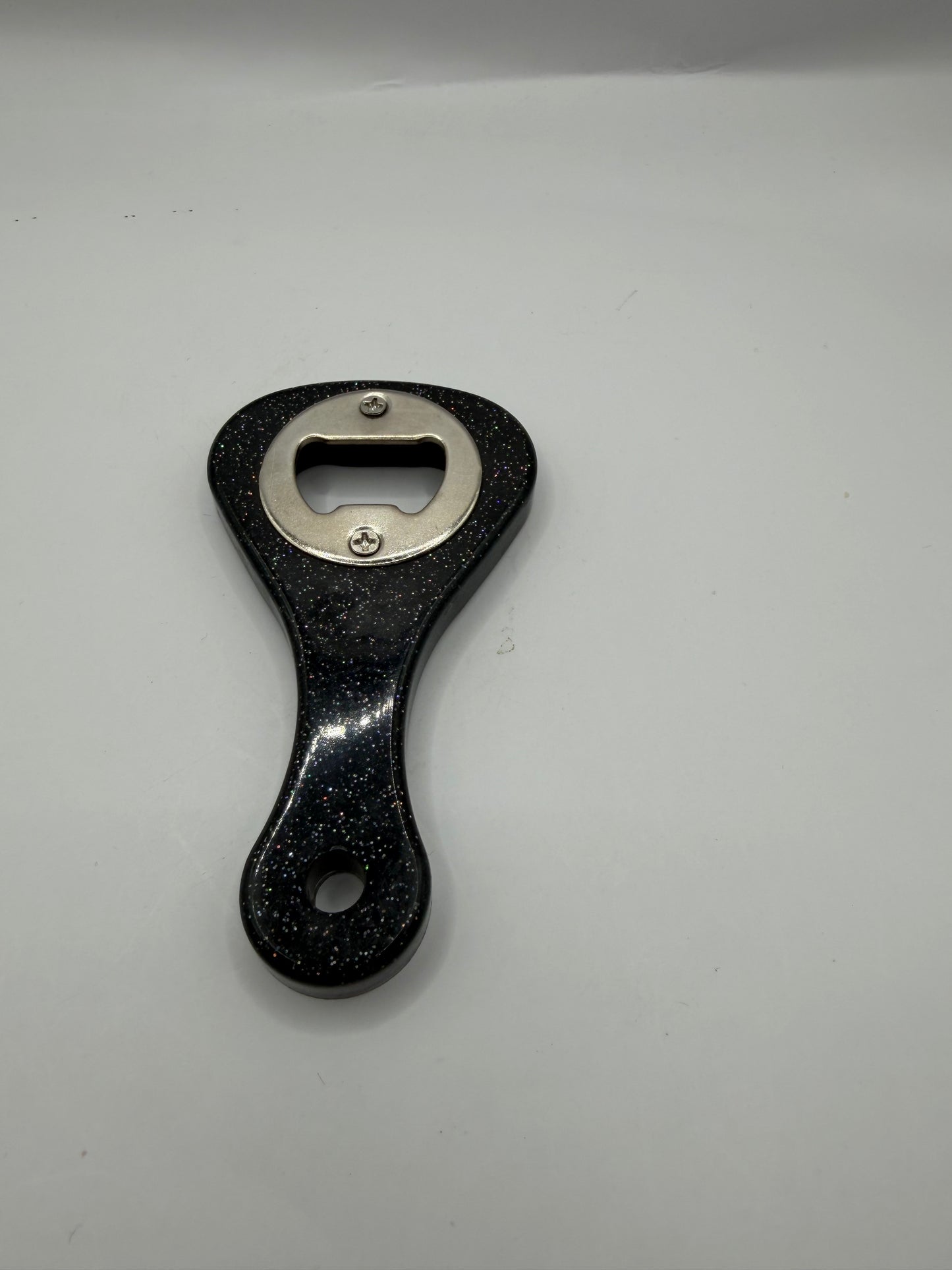 Glitter Resin Bottle Opener, Sparkle Finish, Kitchen Bar Tool