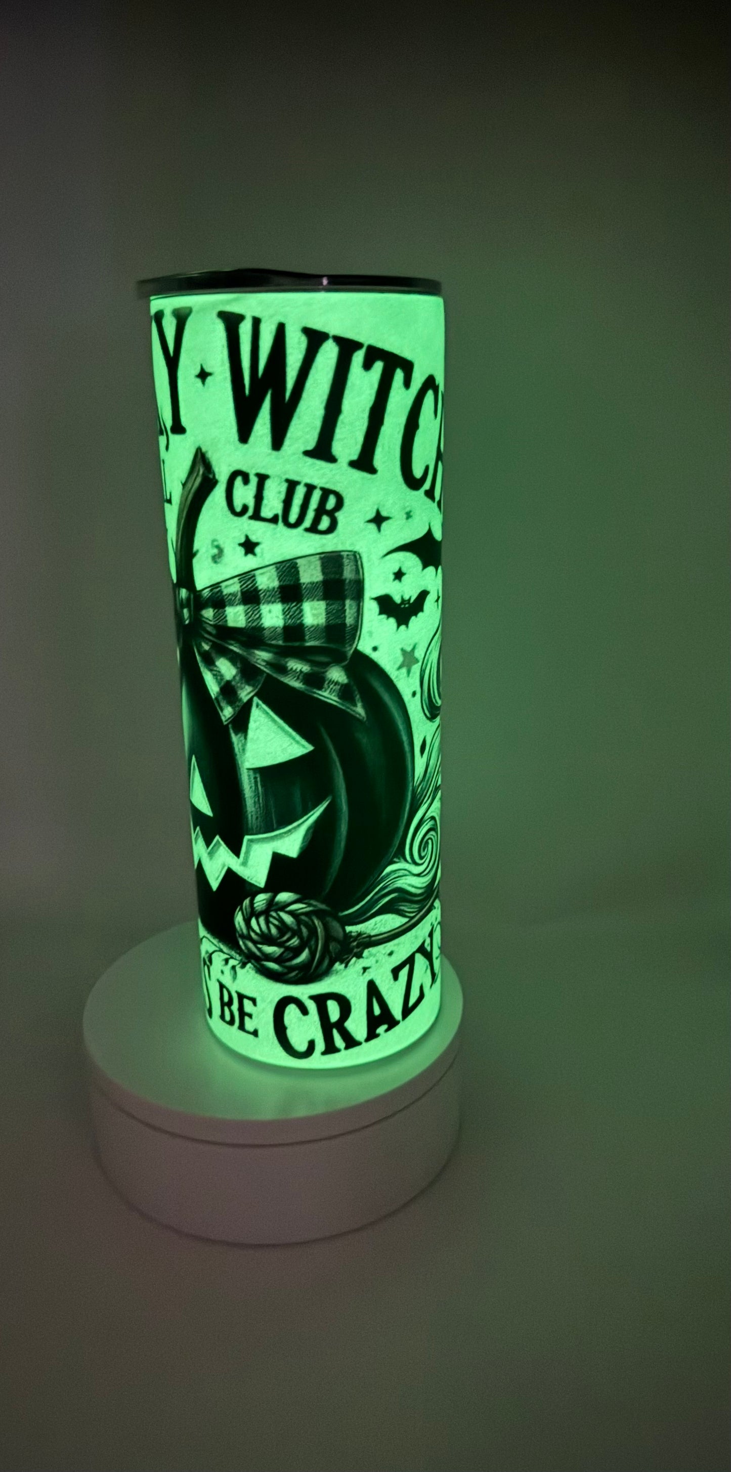 Glow in the Dark Spooky Witch Tumbler