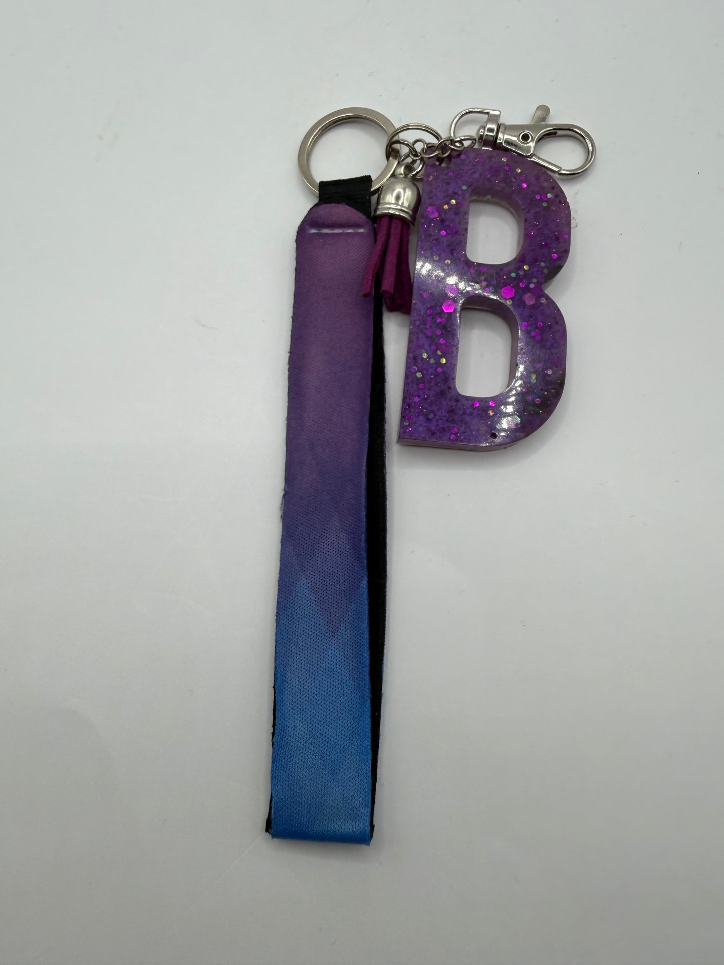 Glitter Lanyard Keychain with Metal Hook