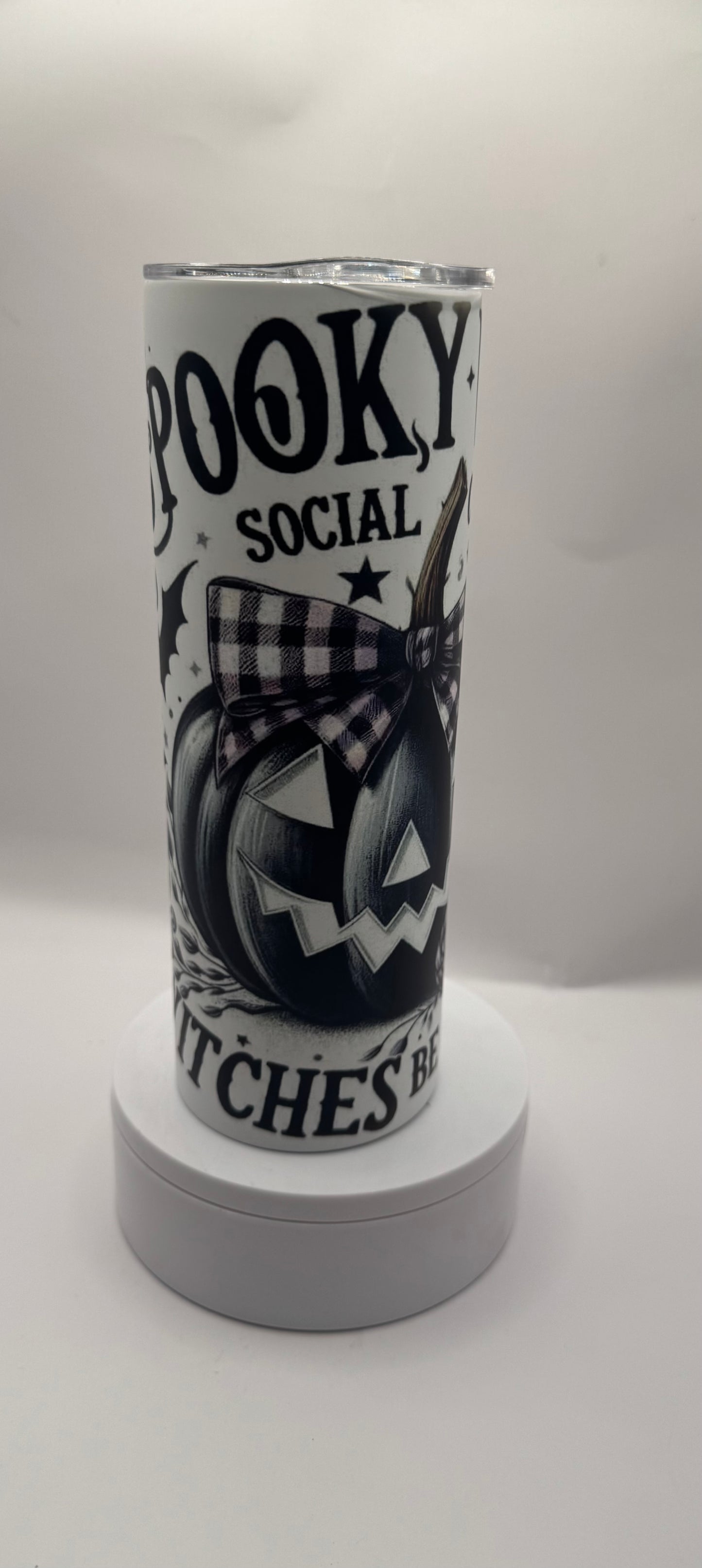 Glow in the Dark Spooky Witch Tumbler