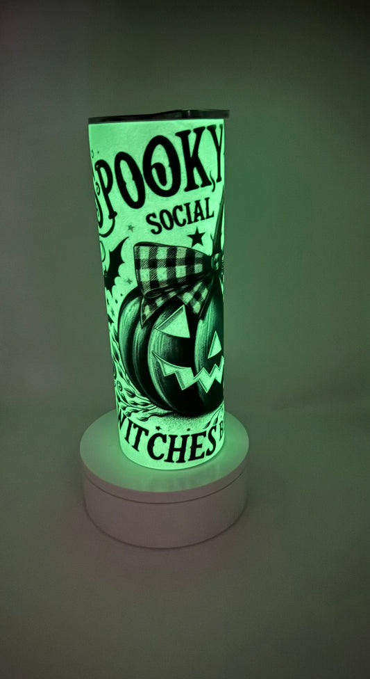 Glow in the Dark Spooky Witch Tumbler