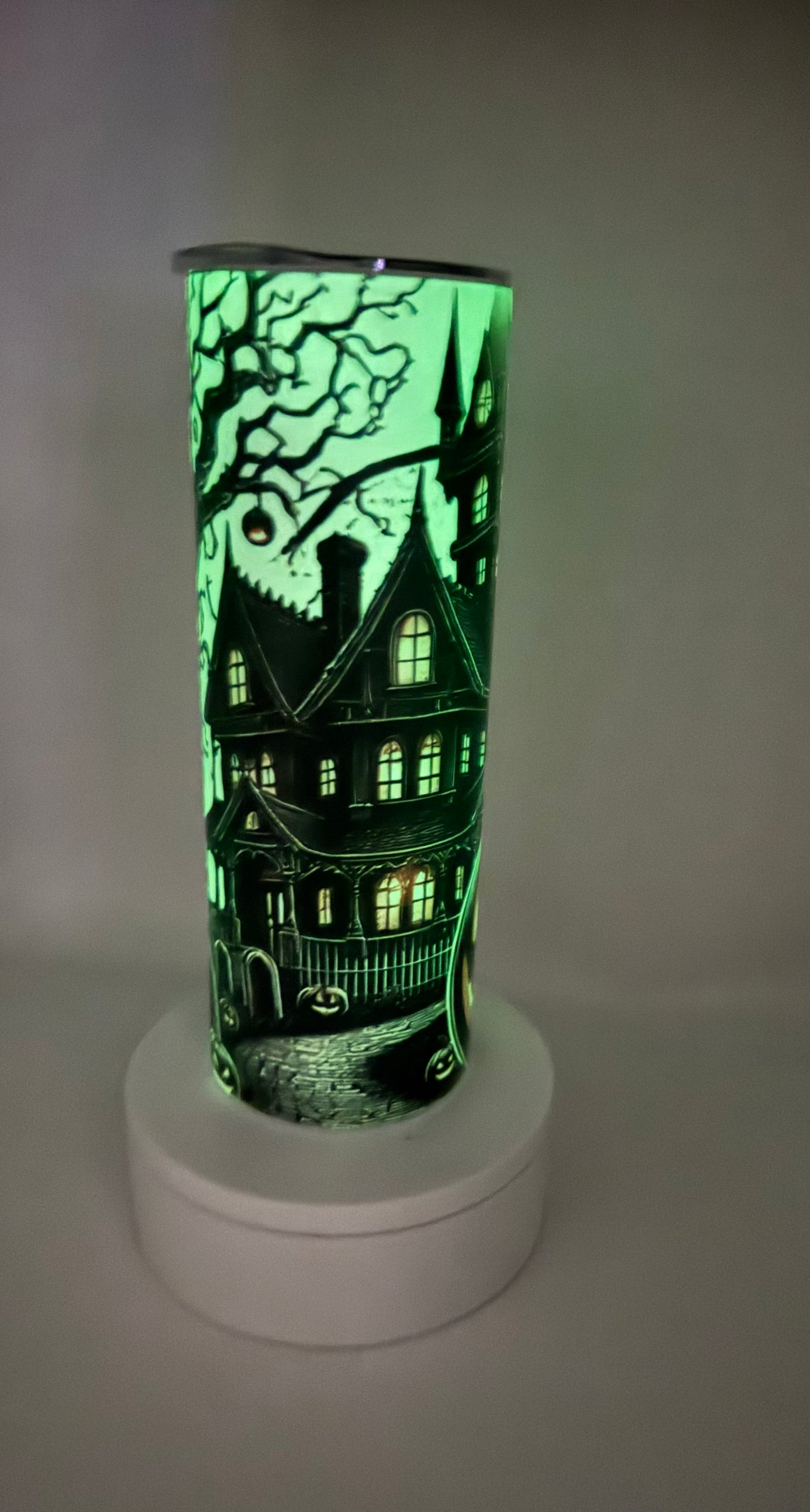 Glow in the Dark Haunted House Tumbler