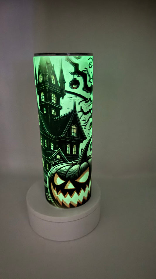 Glow in the Dark Haunted House Tumbler