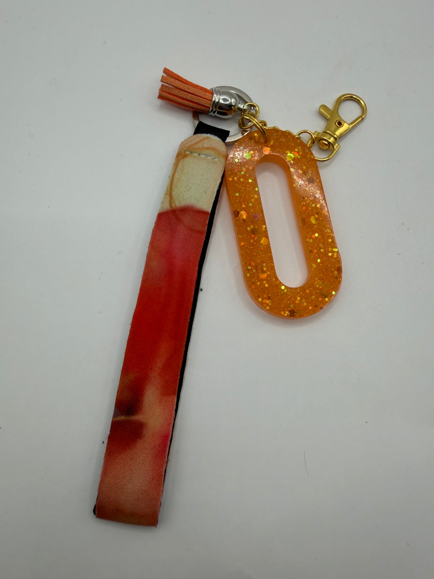 Glitter Lanyard Keychain with Metal Hook