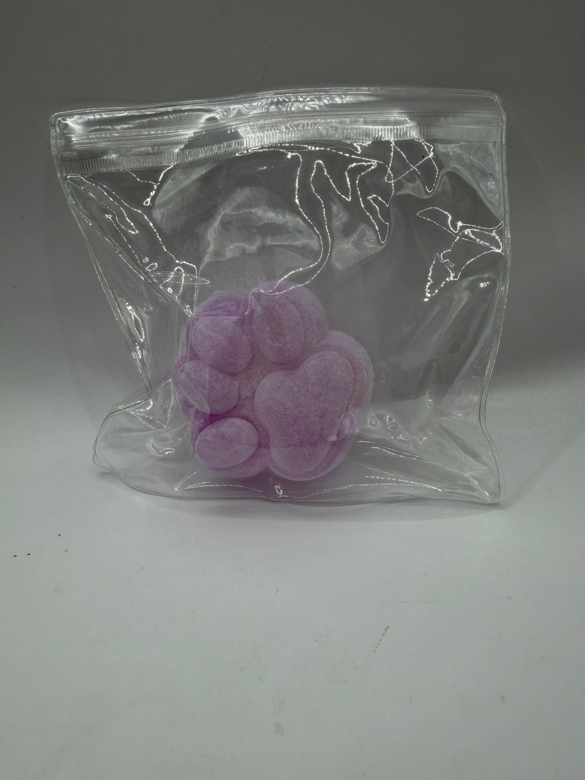 Glow-in-the-Dark Flocked Paw Squishy, Slow-Rising, Stress Relief Fidget Toy, Soft Velvety Touch
