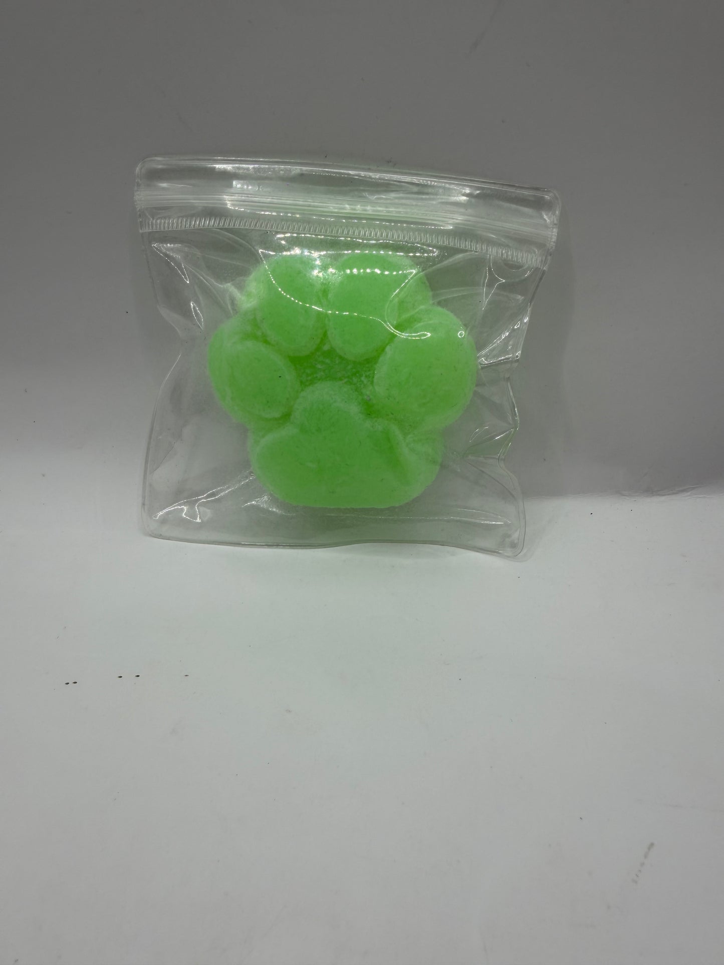 Glow-in-the-Dark Flocked Paw Squishy, Slow-Rising, Stress Relief Fidget Toy, Soft Velvety Touch
