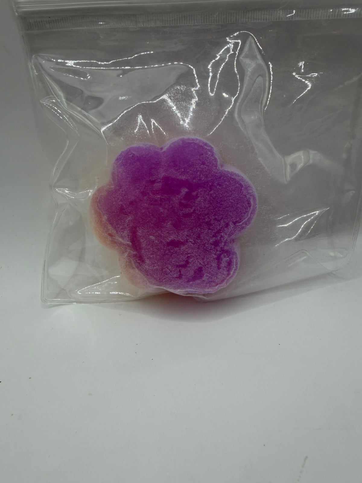 Glow-in-the-Dark Flocked Paw Squishy, Slow-Rising, Stress Relief Fidget Toy, Soft Velvety Touch