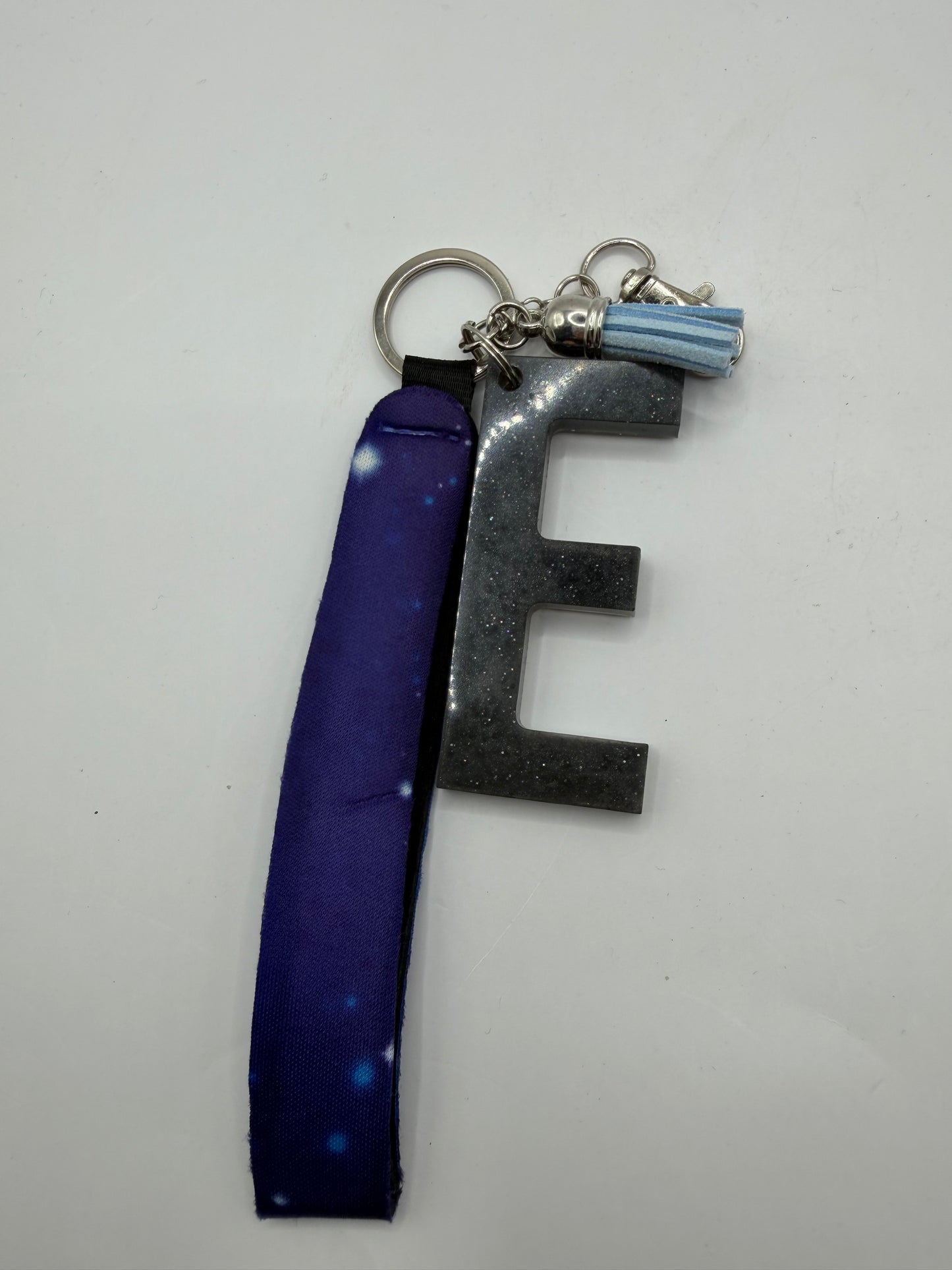 Glitter Lanyard Keychain with Metal Hook