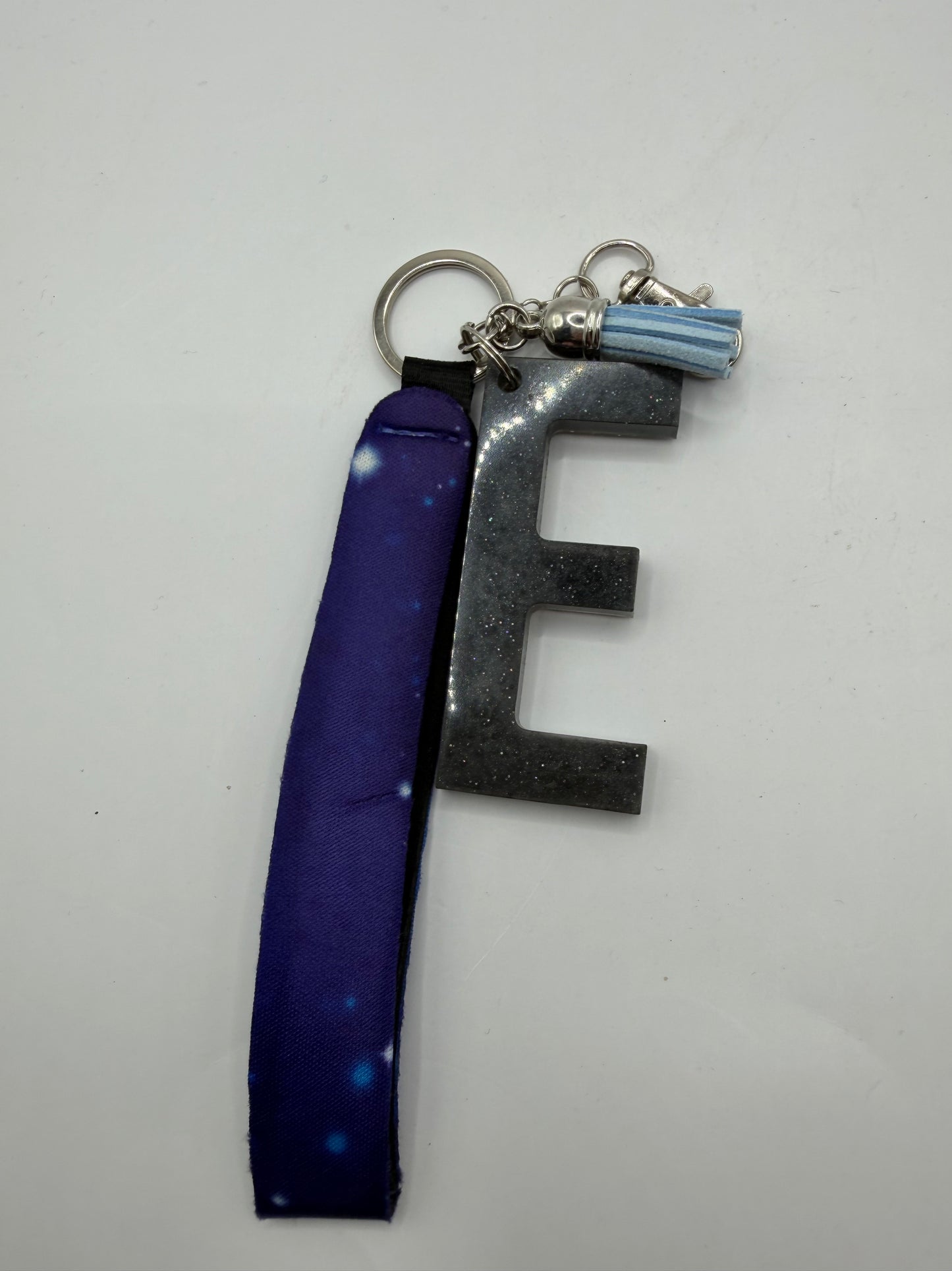 Glitter Lanyard Keychain with Metal Hook