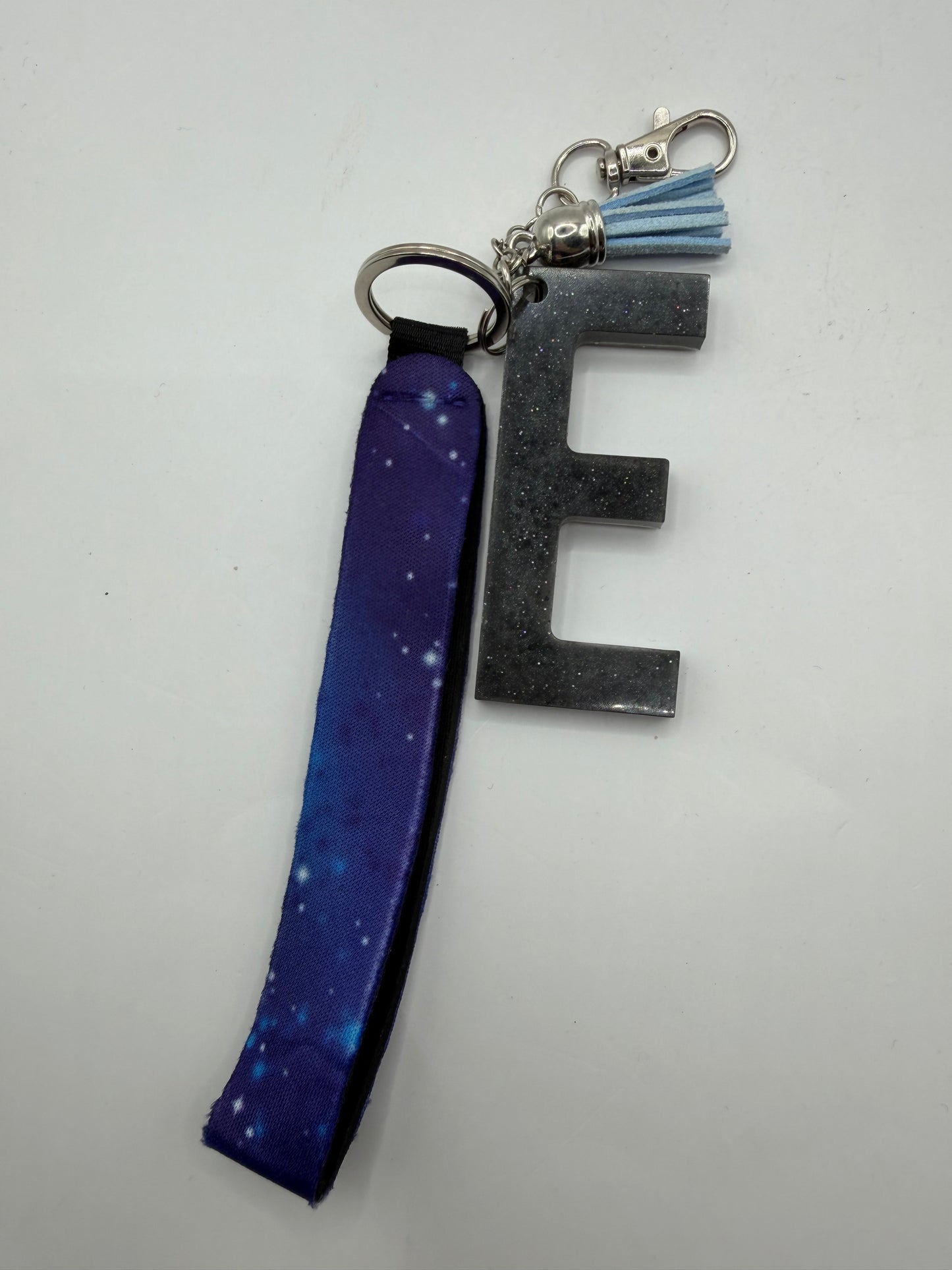 Glitter Lanyard Keychain with Metal Hook