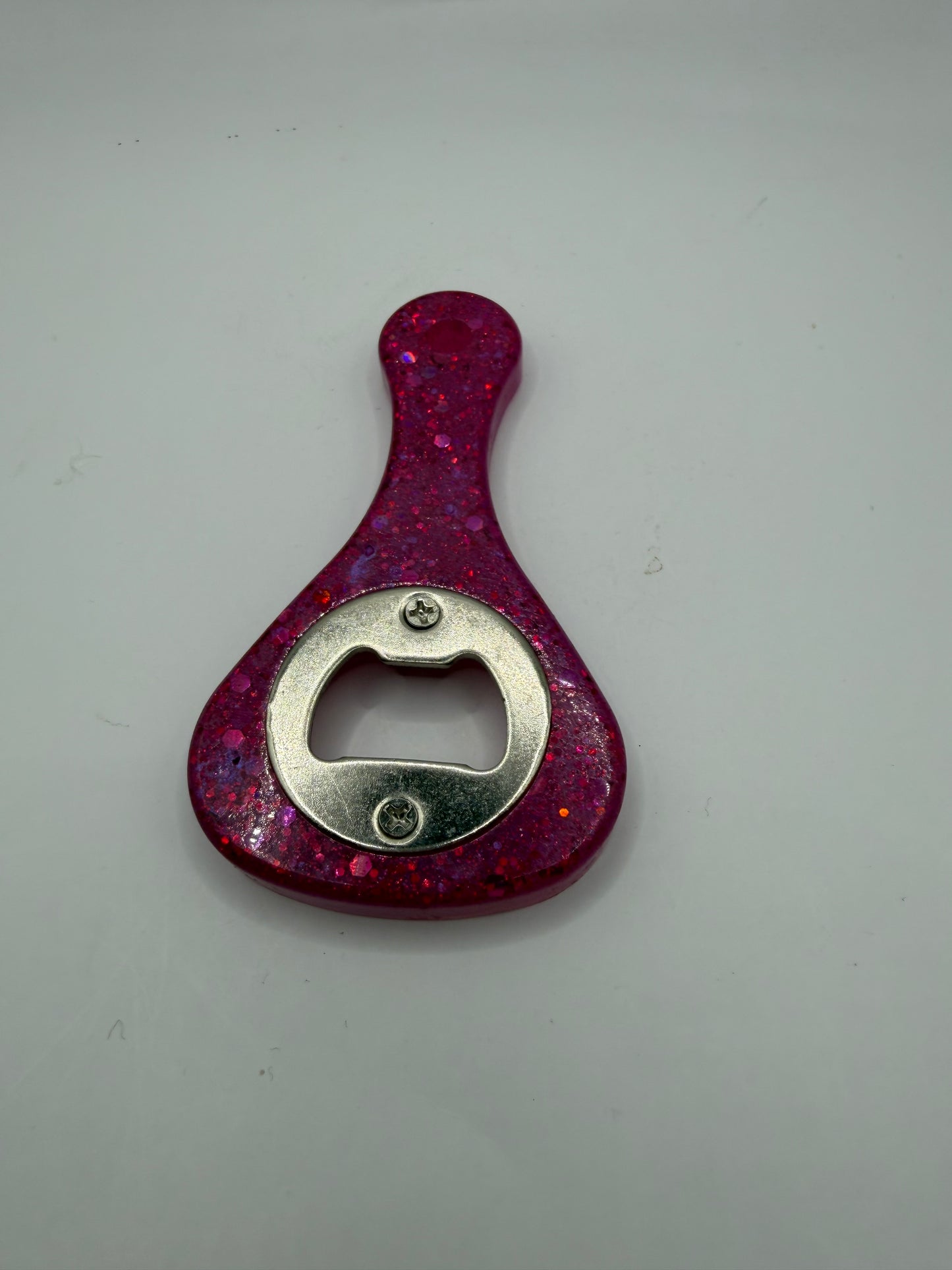 Glitter Resin Bottle Opener, Sparkle Finish, Kitchen Bar Tool