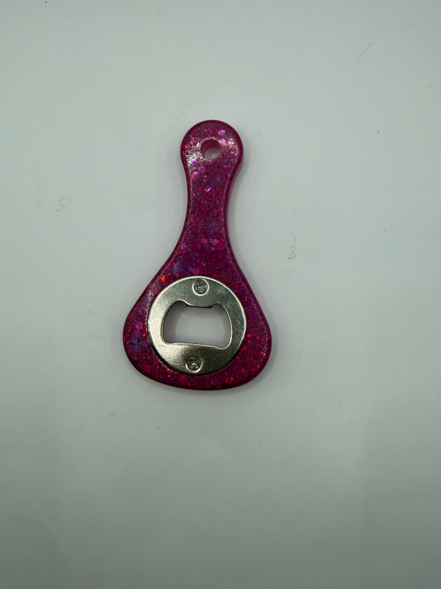 Glitter Resin Bottle Opener, Sparkle Finish, Kitchen Bar Tool