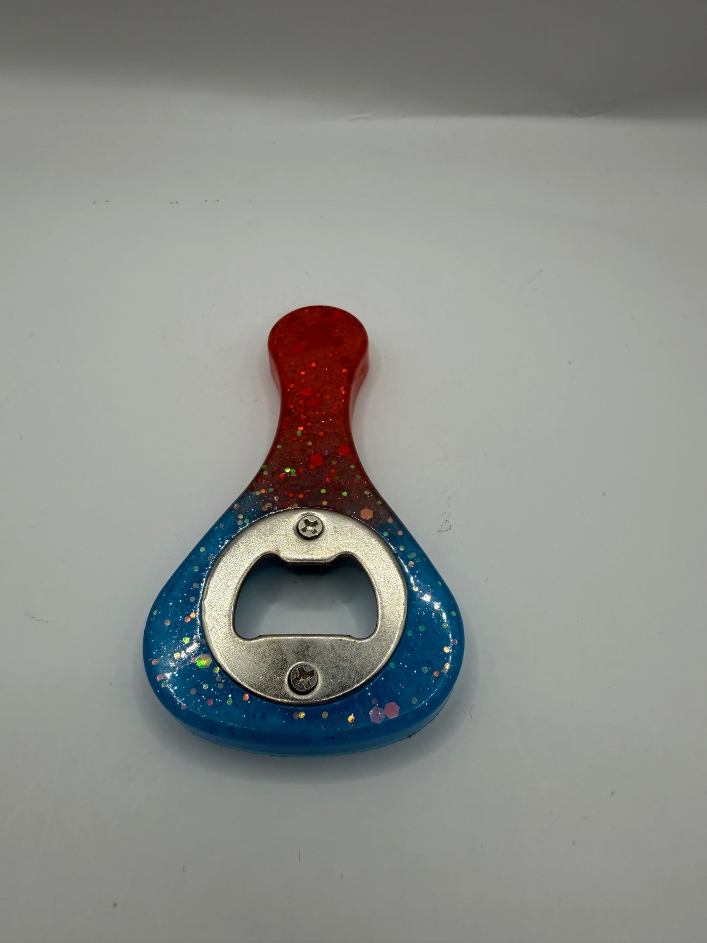 Glitter Resin Bottle Opener, Sparkle Finish, Kitchen Bar Tool