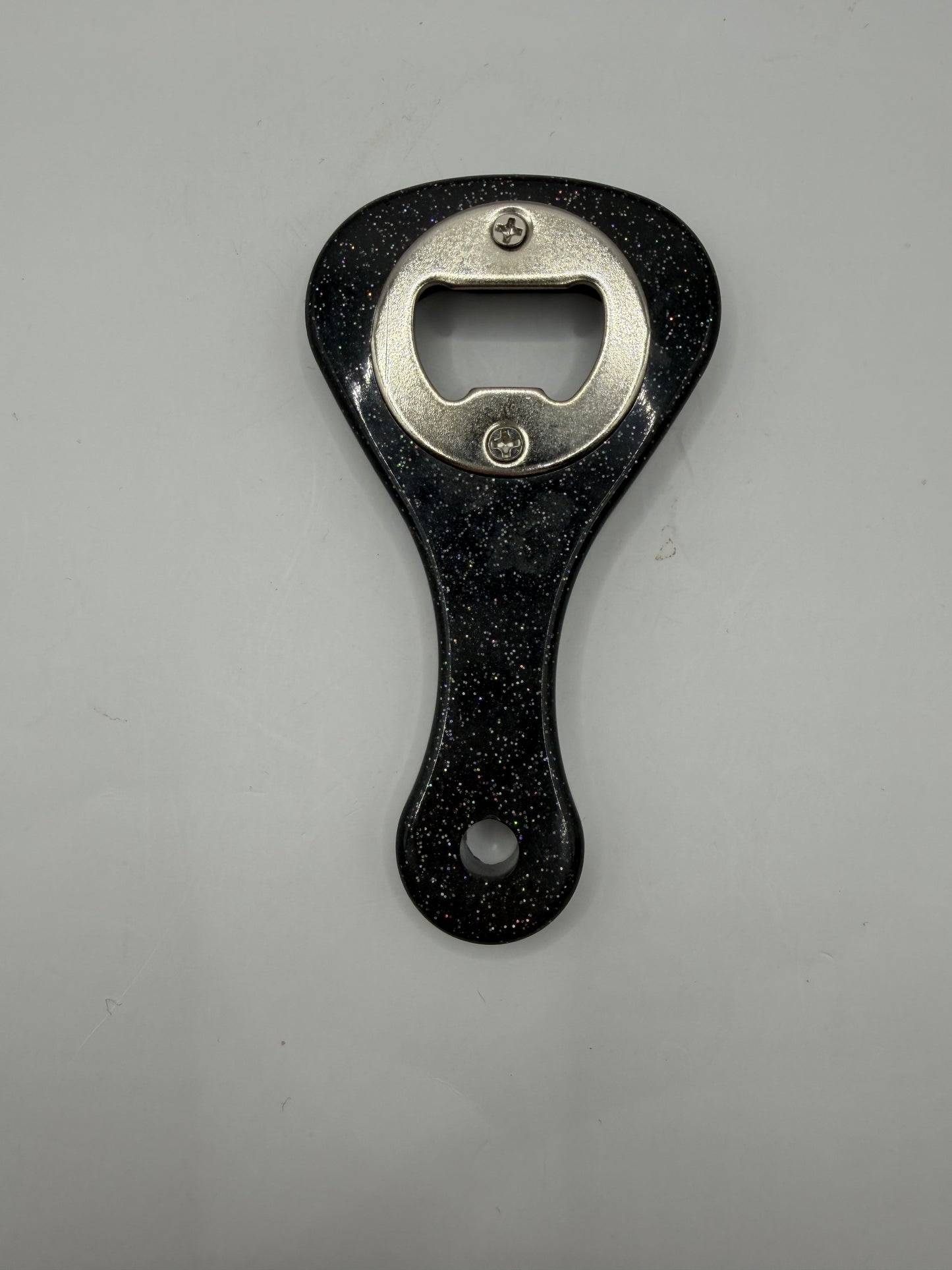 Glitter Resin Bottle Opener, Sparkle Finish, Kitchen Bar Tool
