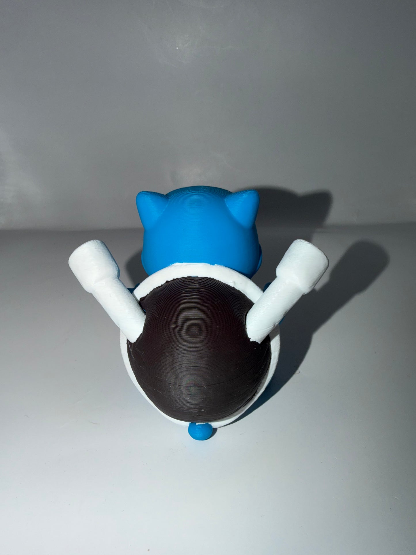3D Printed Blastoise Figure, Blue and White, Collectible Pokemon-Inspired Figurine