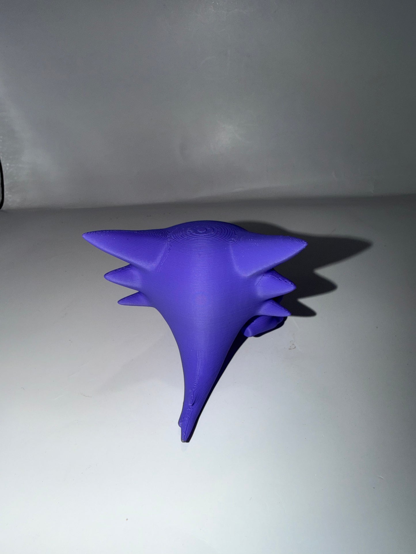 3D Printed Haunter Figurine, Purple, Pokemon-Inspired Ghost Decor
