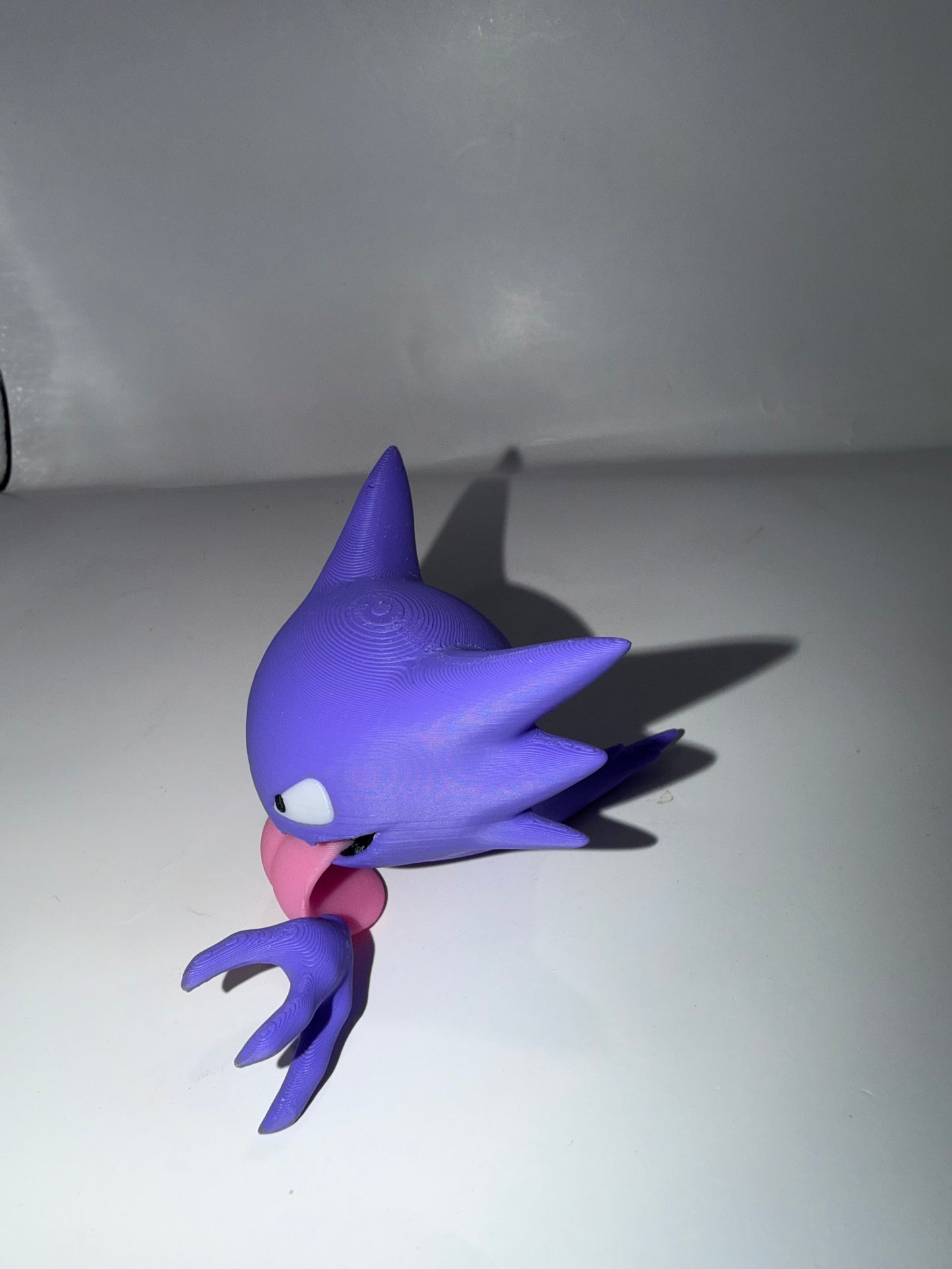 3D Printed Haunter Figurine, Purple, Pokemon-Inspired Ghost Decor