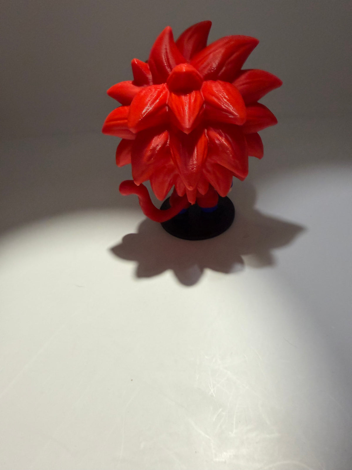 3D Printed Super Saiyan Goku Funko Pop Figure, Red Hair, Dragon Ball Z Collectible