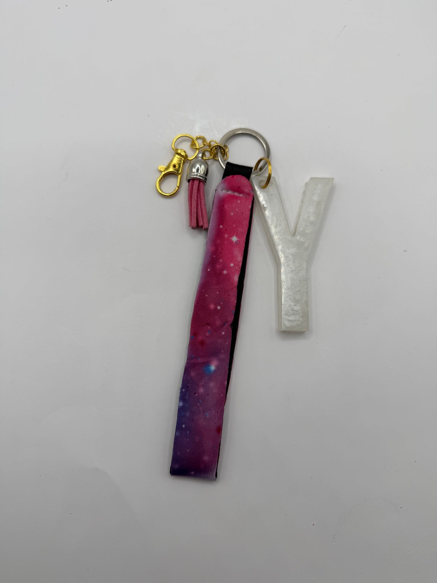 Glitter Lanyard Keychain with Metal Hook