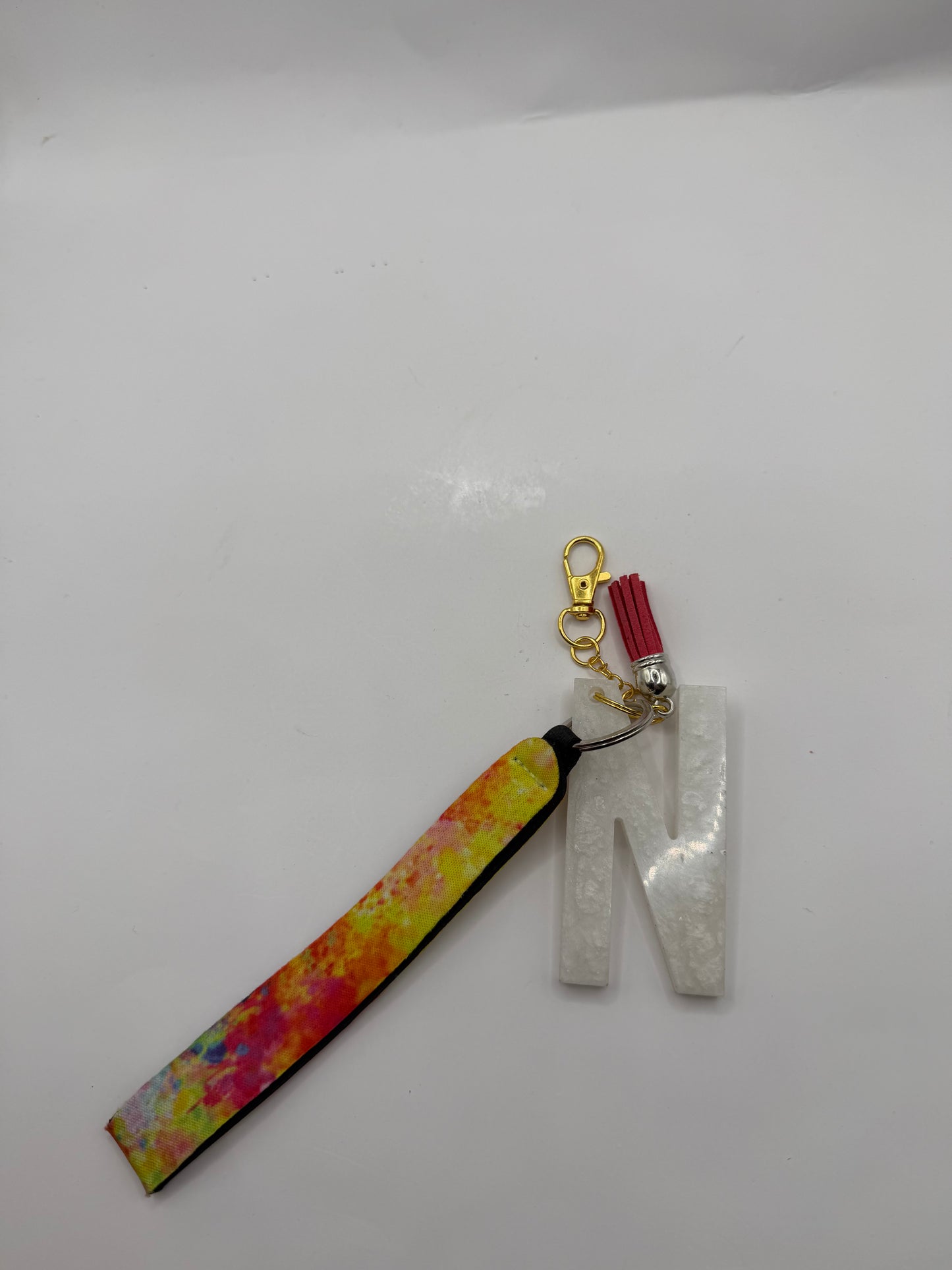 Glitter Lanyard Keychain with Metal Hook