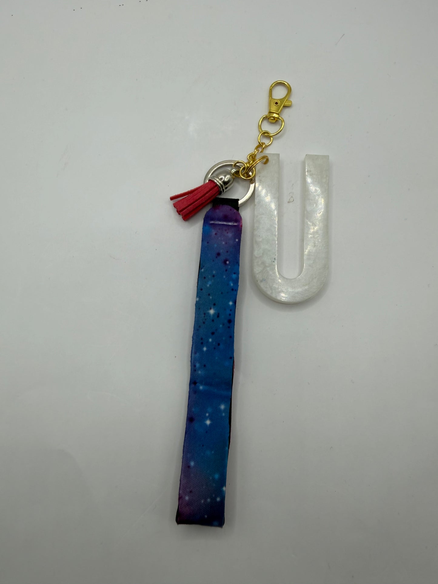 Glitter Lanyard Keychain with Metal Hook