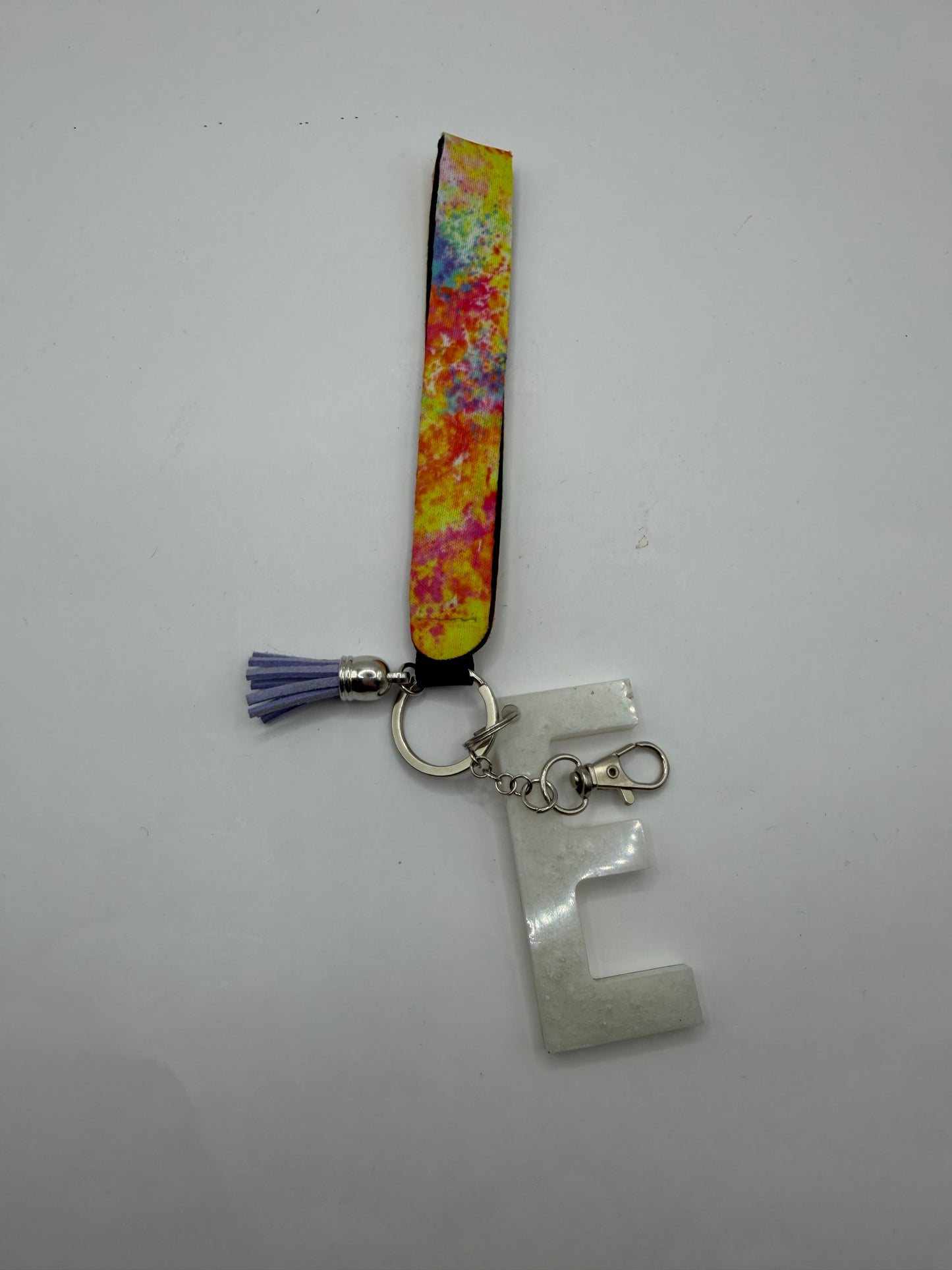 Glitter Lanyard Keychain with Metal Hook