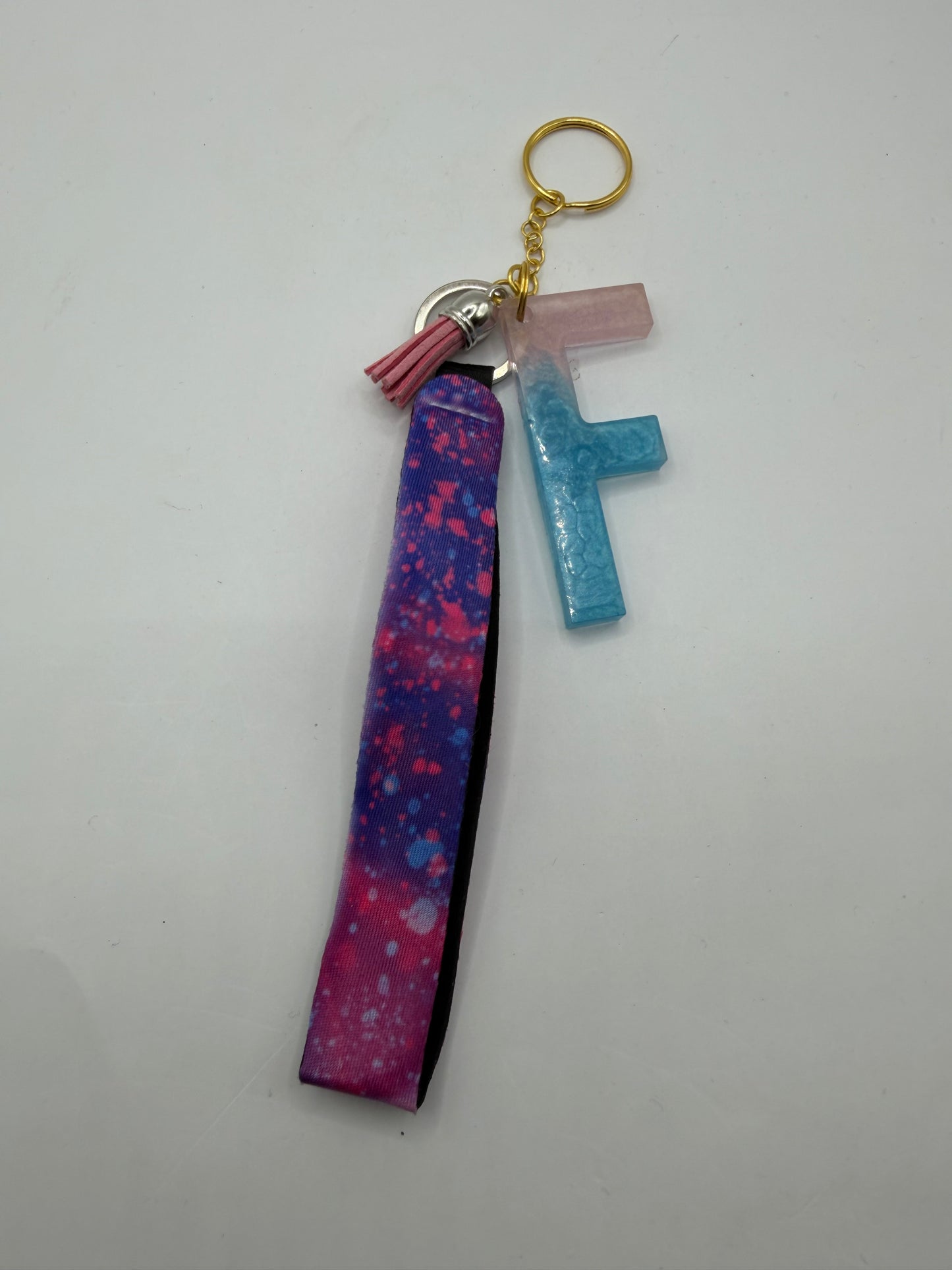 Glitter Lanyard Keychain with Metal Hook
