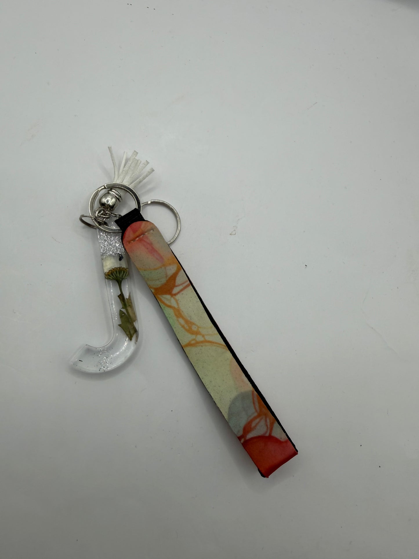 Glitter Lanyard Keychain with Metal Hook