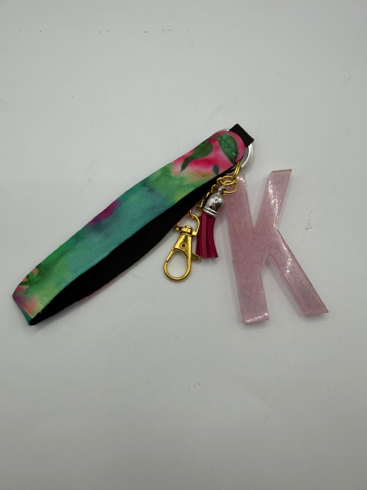 Glitter Lanyard Keychain with Metal Hook