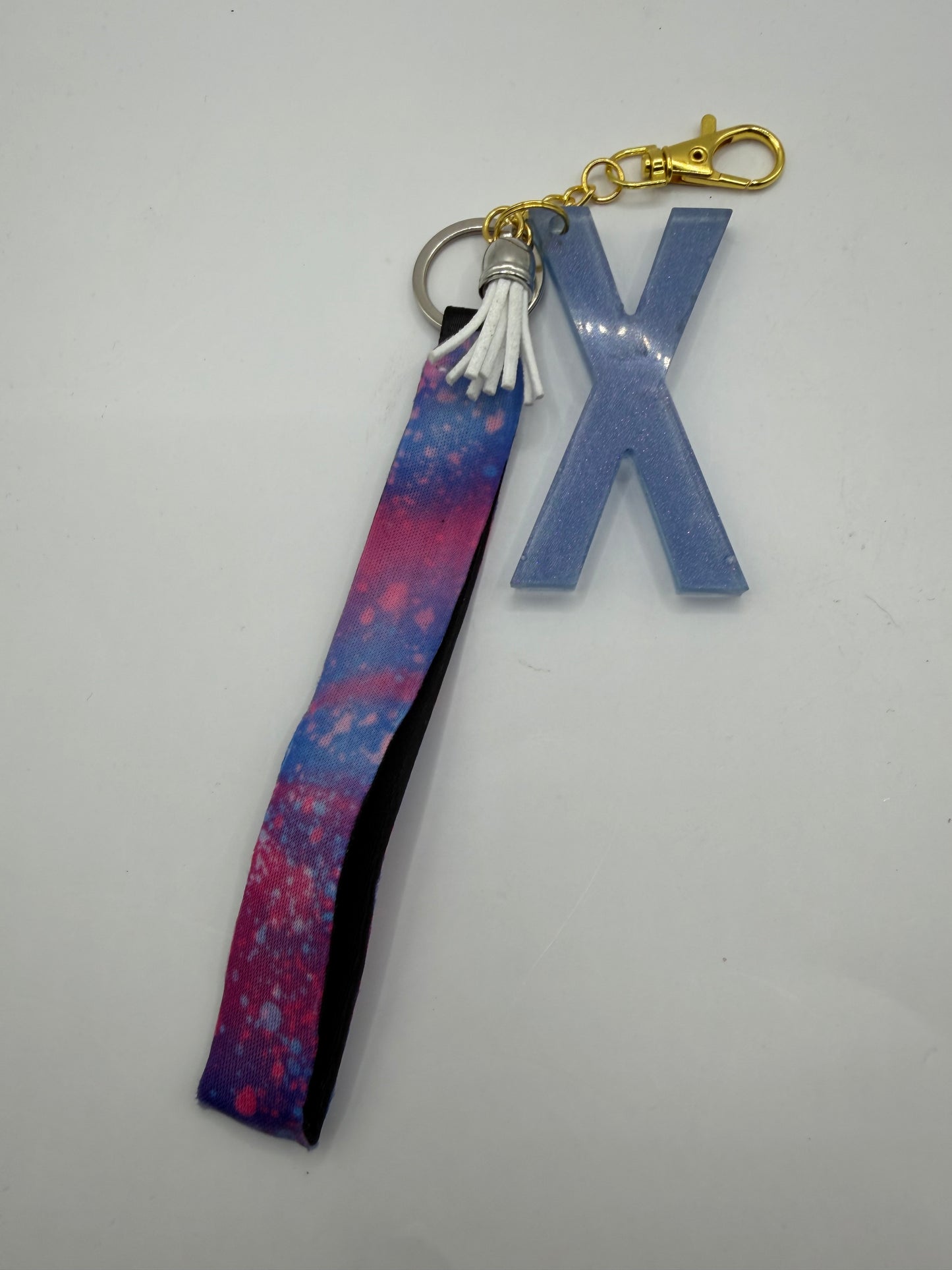 Glitter Lanyard Keychain with Metal Hook