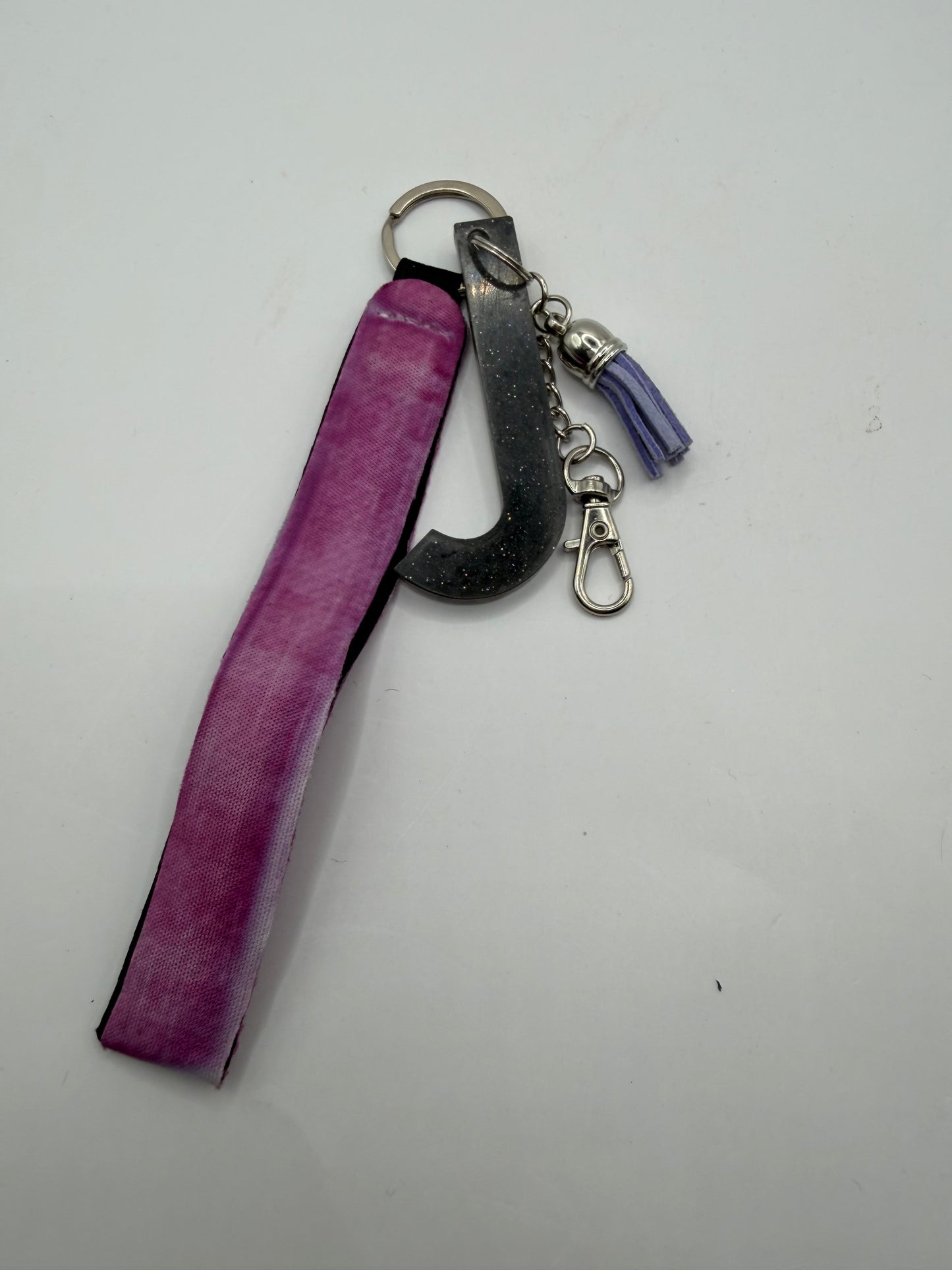 Glitter Lanyard Keychain with Metal Hook