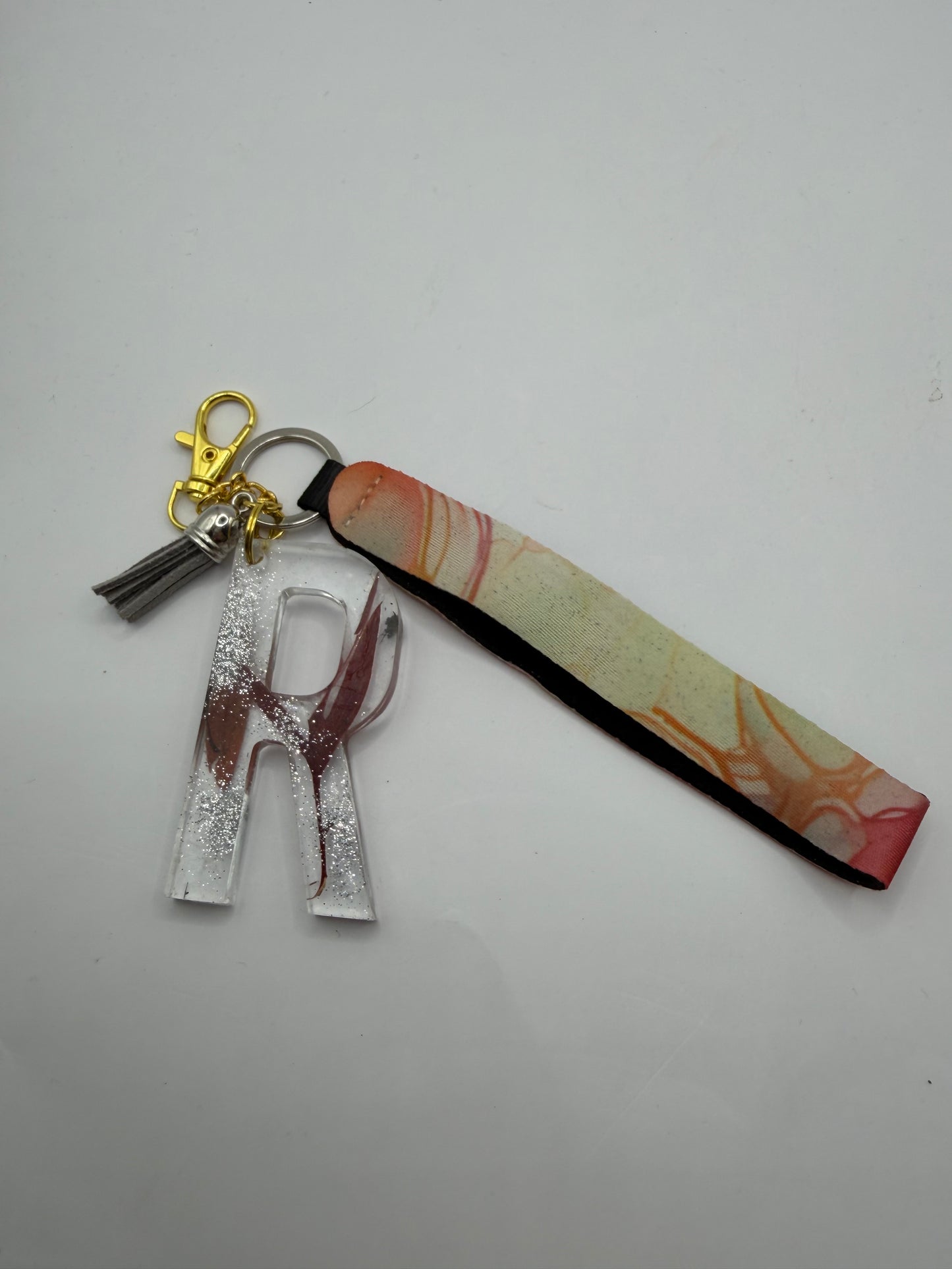 Glitter Lanyard Keychain with Metal Hook